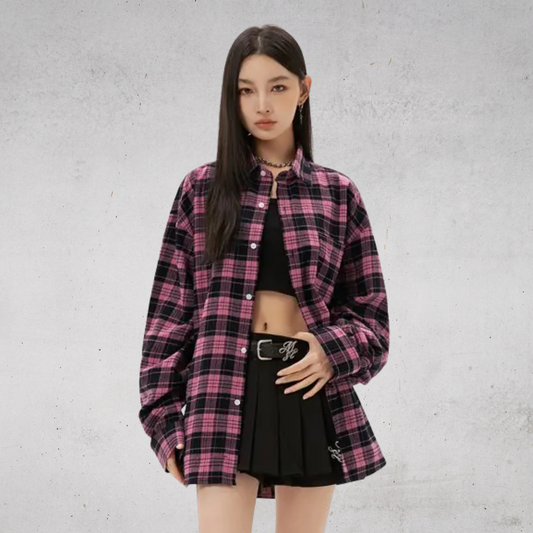 VINTAGE CHECKE SHIRT-ヴィンテージライクチェックシャツ