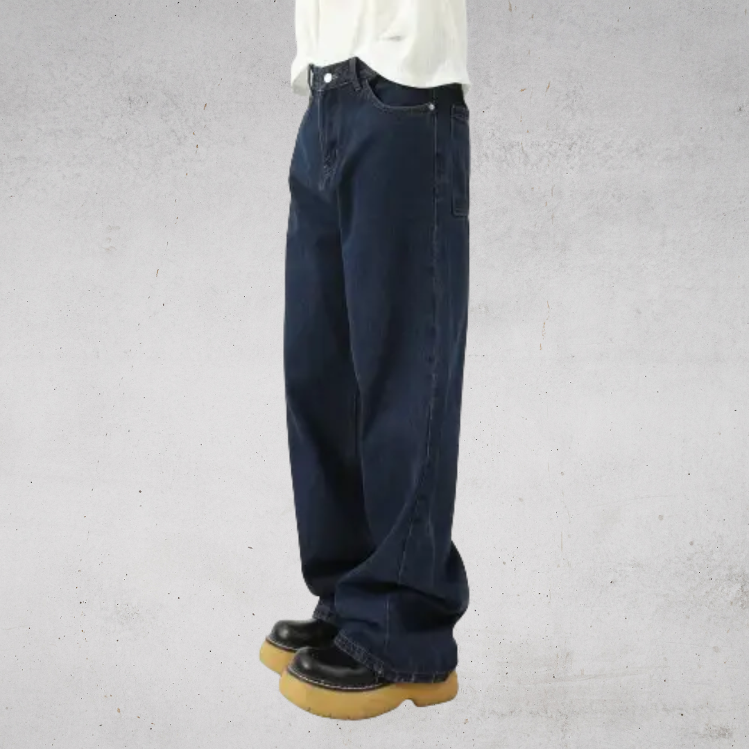 CLASSIC STRAIGHT DENIM PANTS-クラシックストレートデニムパンツ