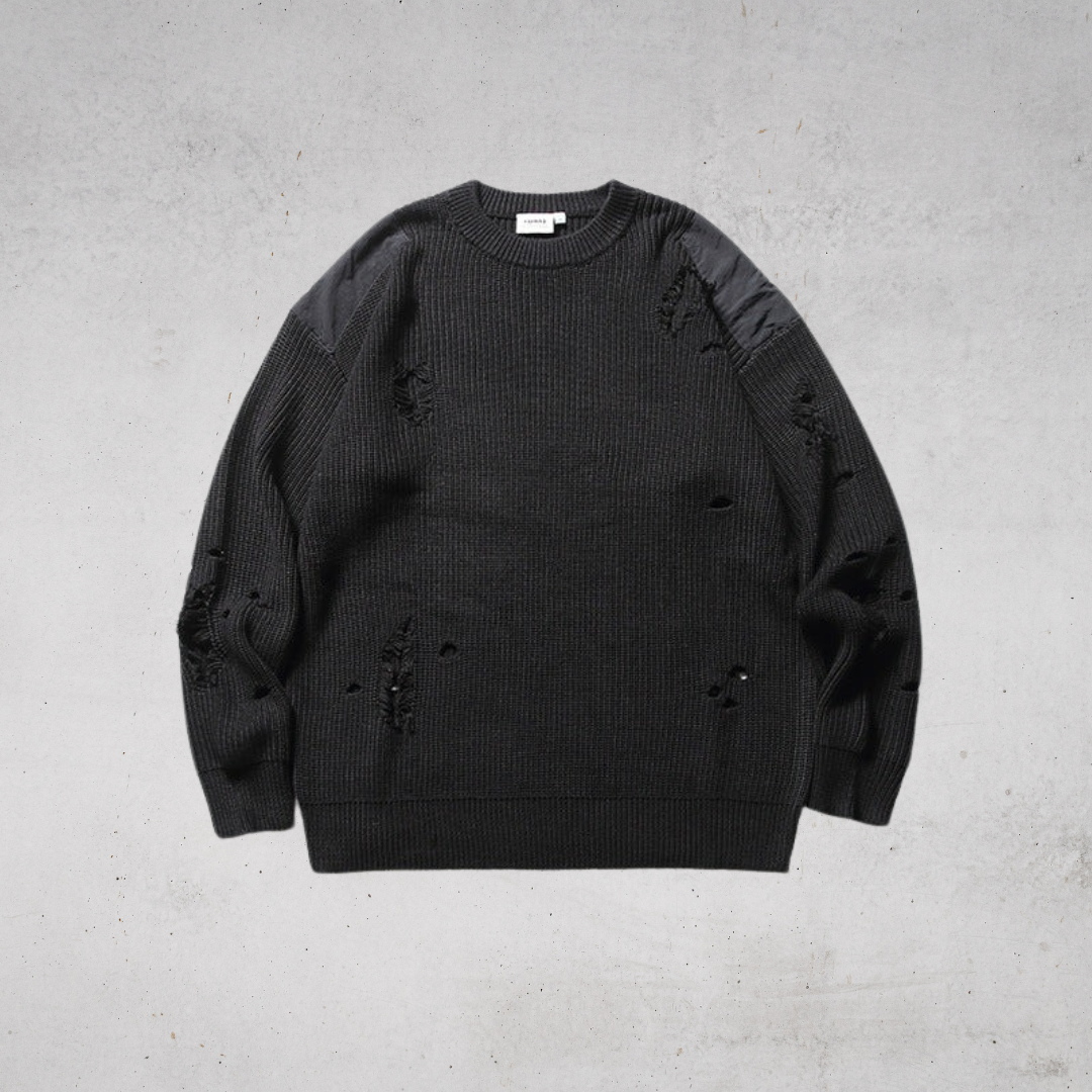 DAMAGED PATCHWORK KNIT(ダメージパッチワークニット)