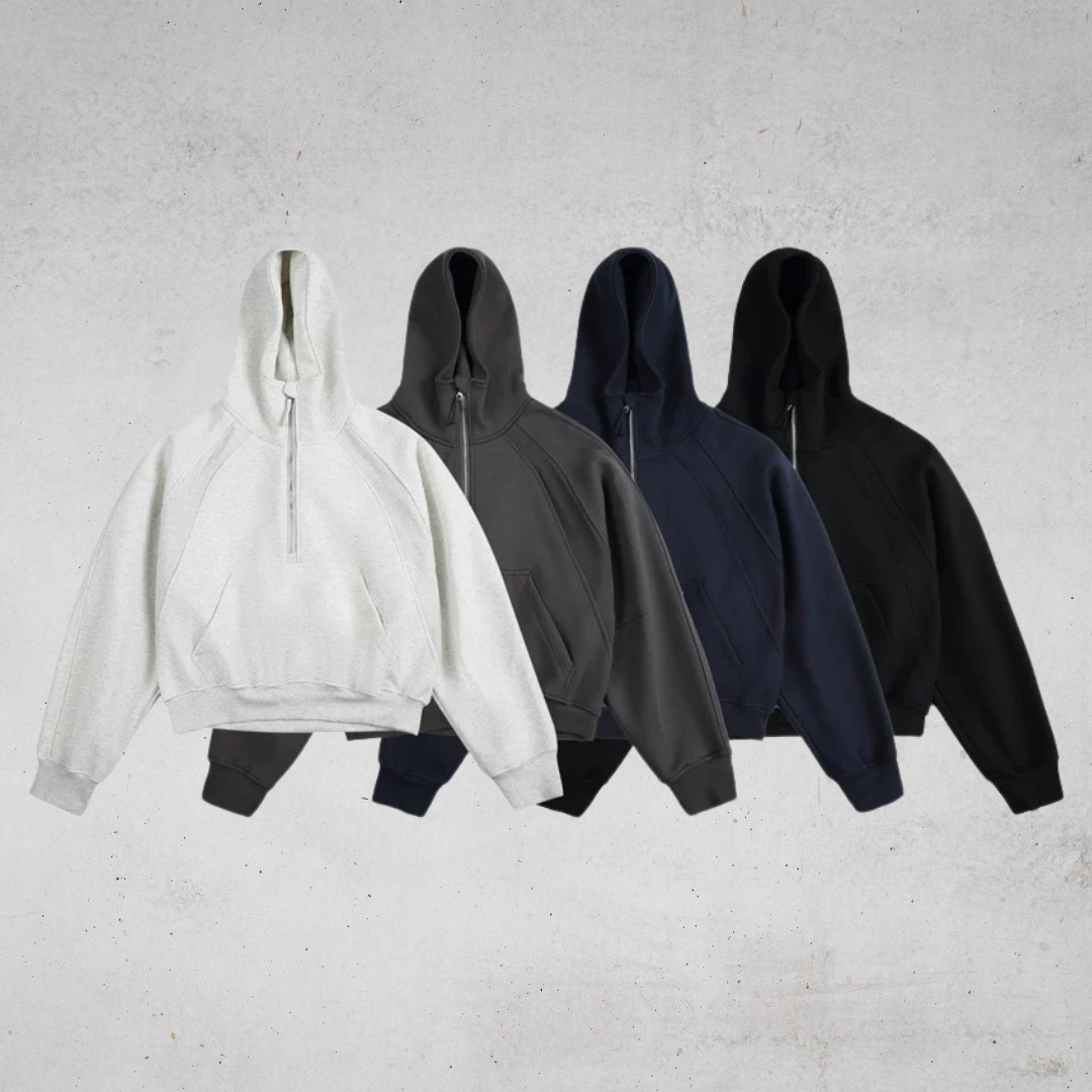 RELAXED HALF-ZIP HOODIE(リラックス ハーフジップフーディ)