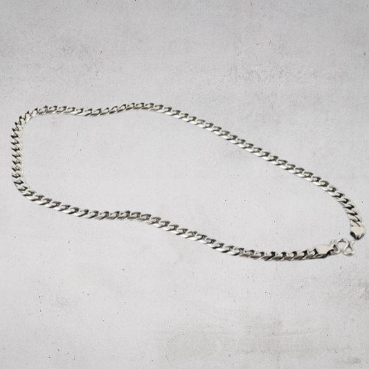 SIMPLE HEAVY CURB CHAIN NECKLACE - ヘビーカーブチェーン Silver925 ネックレス
