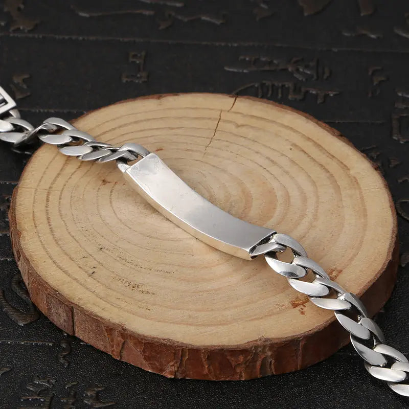 HEAVY LINK SILVER BRACELET Mira Gemini