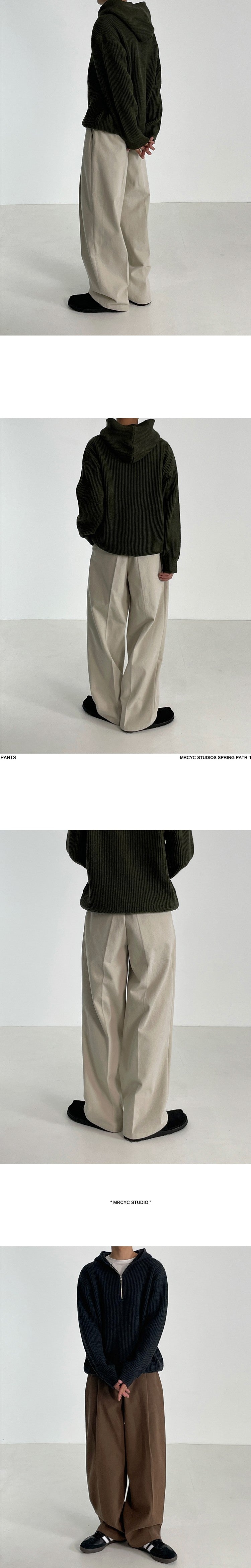 WIDE STRAIGHT COTTON PANTS(ワイドストレートコットンパンツ)|メンズ