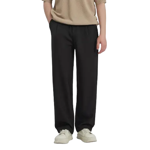 RELAXED STRAIGHT SLACKS-リラックスストレートスラック Mira Gemini