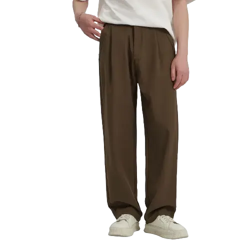 RELAXED STRAIGHT SLACKS-リラックスストレートスラック Mira Gemini