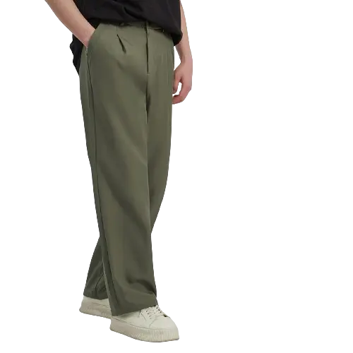 RELAXED STRAIGHT SLACKS-リラックスストレートスラック Mira Gemini
