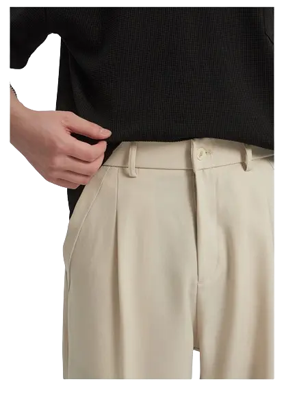 RELAXED STRAIGHT SLACKS-リラックスストレートスラック Mira Gemini