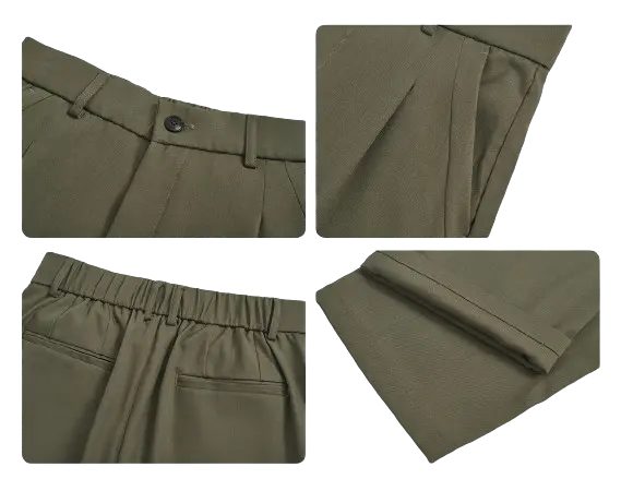 RELAXED STRAIGHT SLACKS-リラックスストレートスラック Mira Gemini