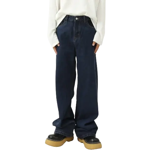 CLASSIC STRAIGHT DENIM PANTS-クラシックストレートデニムパンツ Mira Gemini