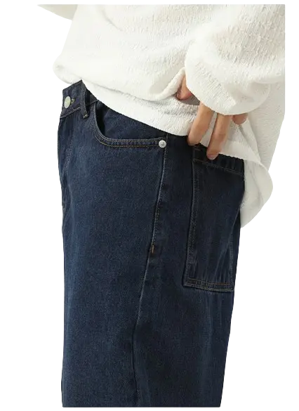 CLASSIC STRAIGHT DENIM PANTS-クラシックストレートデニムパンツ Mira Gemini