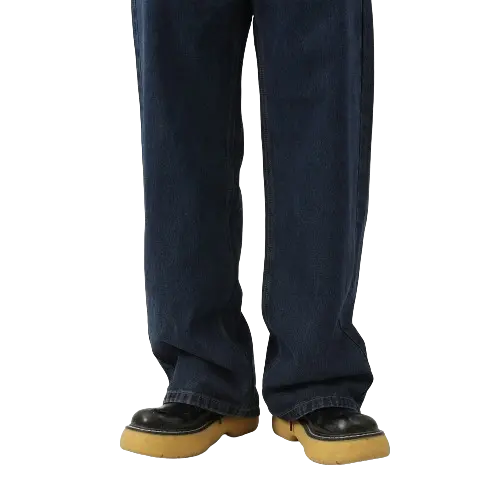 CLASSIC STRAIGHT DENIM PANTS-クラシックストレートデニムパンツ Mira Gemini