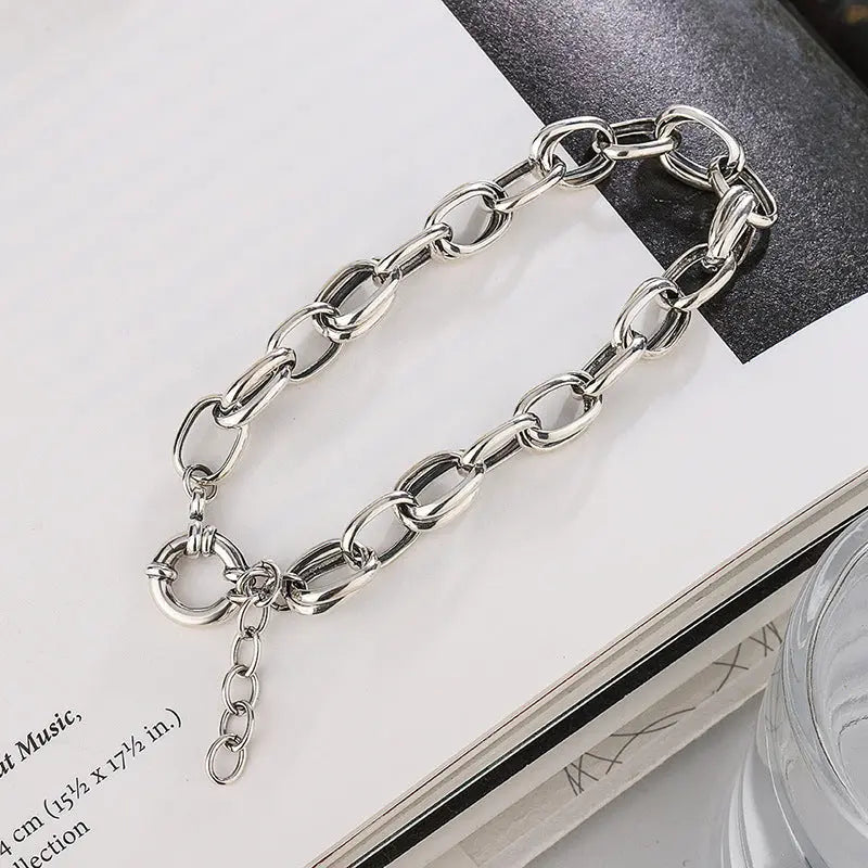 CHAIN LINK SILVER BRACELET Mira Gemini