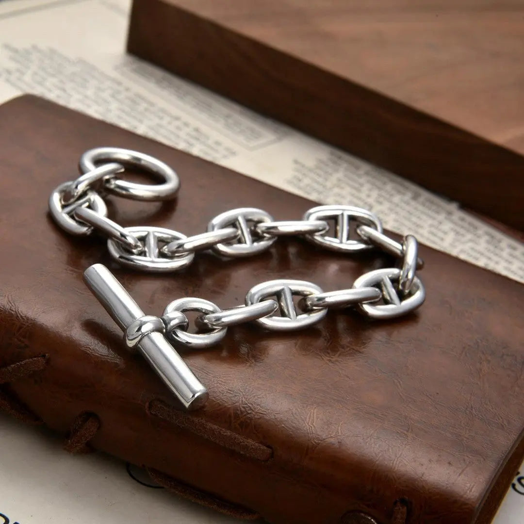 CLASSIC LINK SILVER BRACELET Mira Gemini