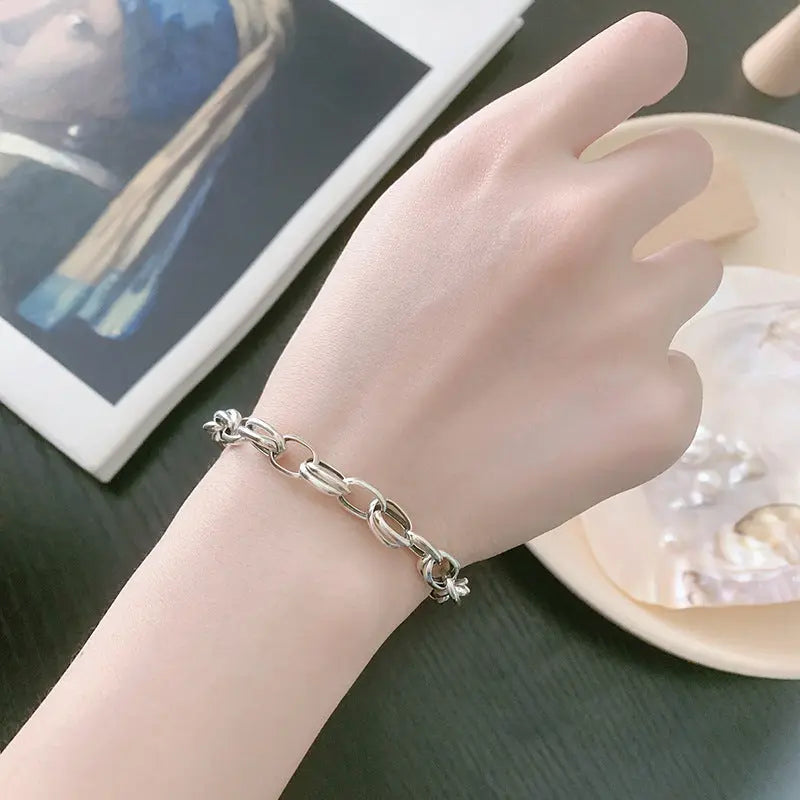 CHAIN LINK SILVER BRACELET Mira Gemini
