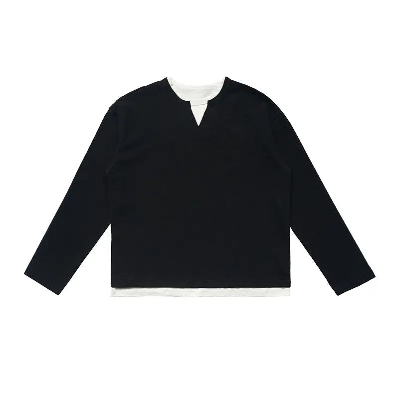 TWO-LAYER STYLE LAYERED CUT-SEW-ダブルレイヤースタイルレイヤードカットソー Mira Gemini