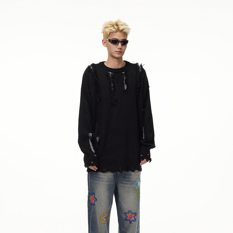 RIPPED DAMAGE KNIT(リップドダメージニット) Mira Gemini