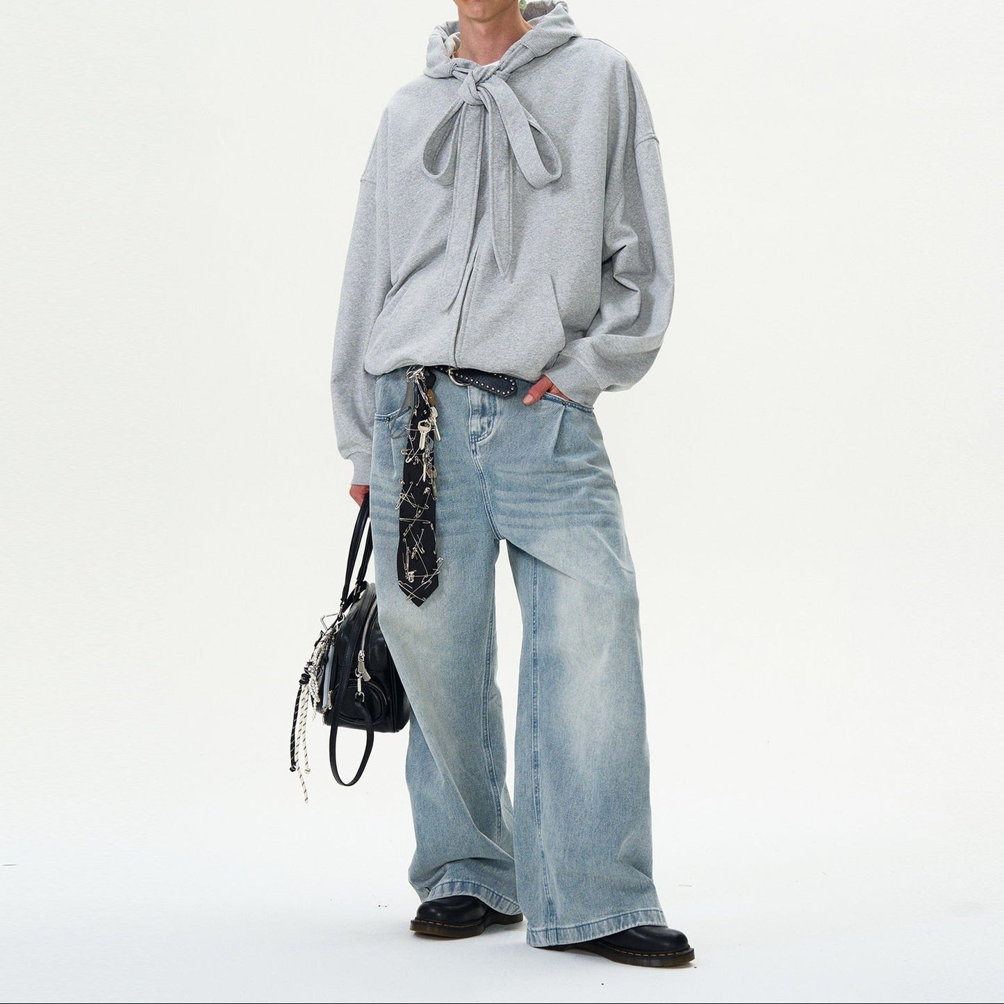 STRING HOOD ZIP SWEAT(ストリングフードジップスウェット)|ユニセックス