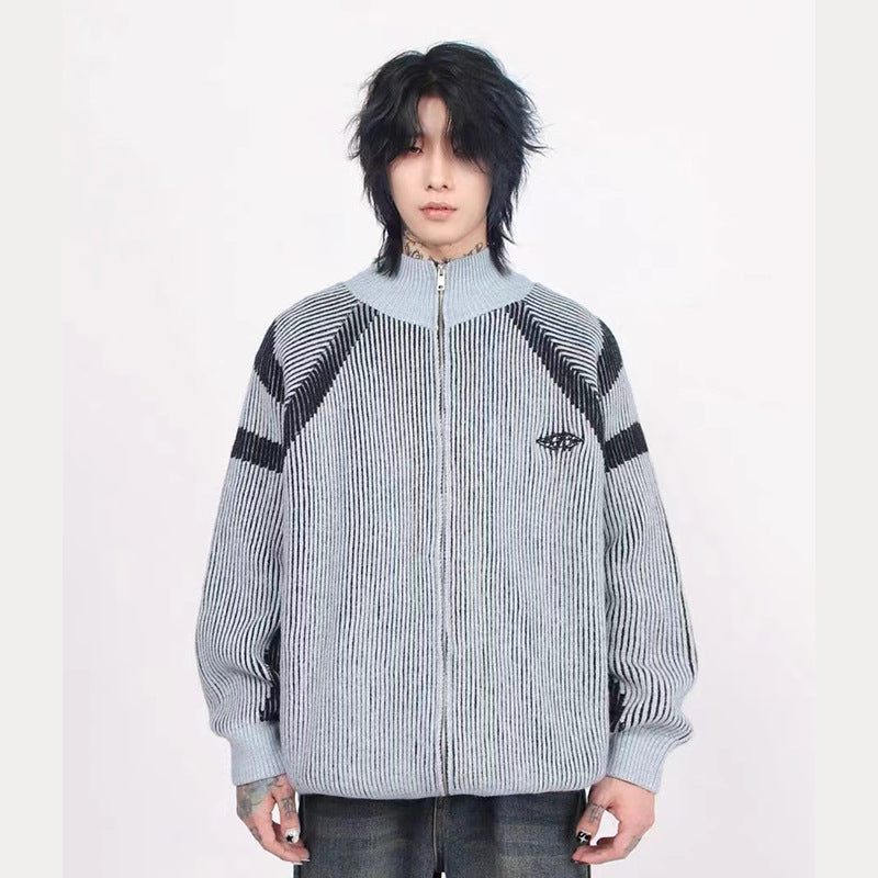 C91 RIBBED ZIP KNIT(リブジップニット)