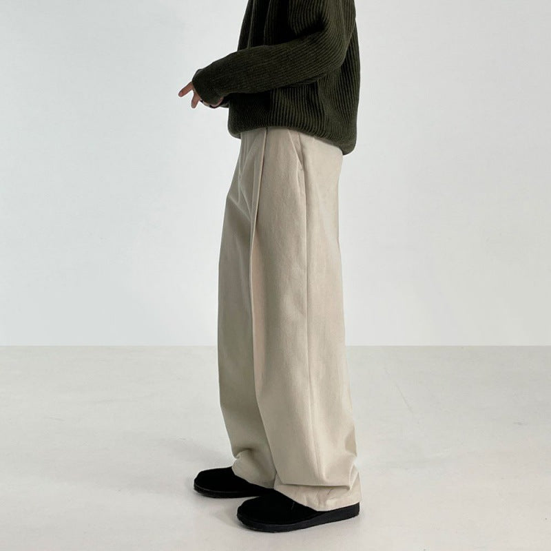 WIDE STRAIGHT COTTON PANTS(ワイドストレートコットンパンツ)|メンズ