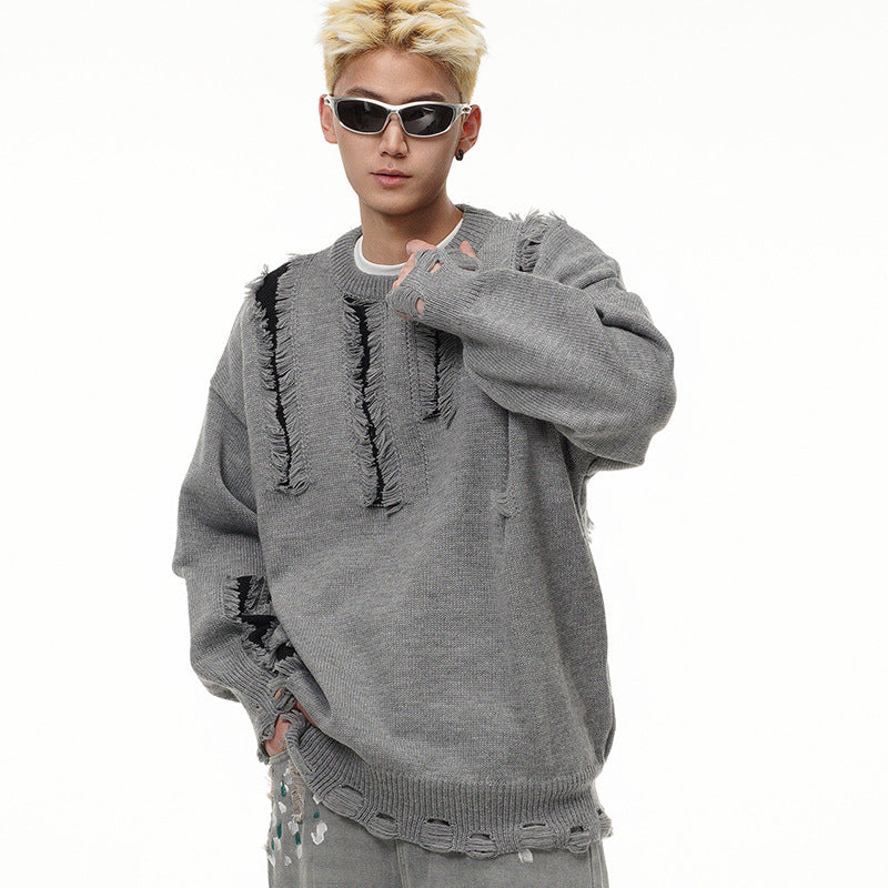 RIPPED DAMAGE KNIT(リップドダメージニット)