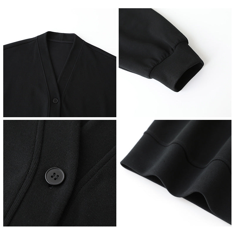 Chicven V-neck Midi Cardigan Coat Vネックミドル丈カーディガンコート|レディース