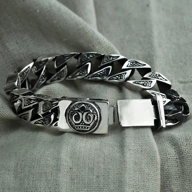 HEAVY CHAIN SILVER BRACELET Mira Gemini