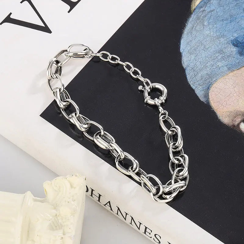 CHAIN LINK SILVER BRACELET Mira Gemini