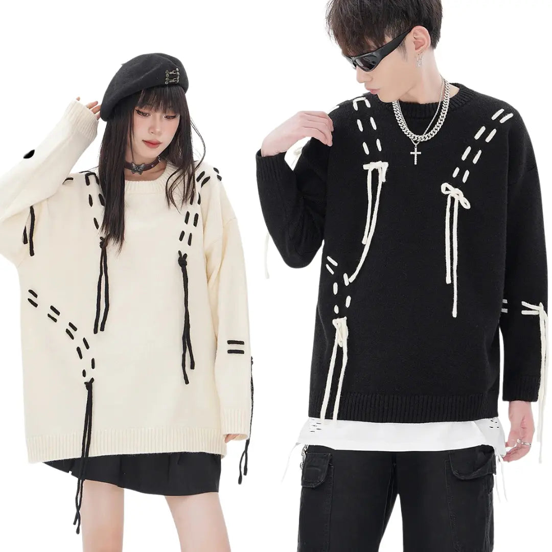 TACTICAL STRAP KNIT SWEATER