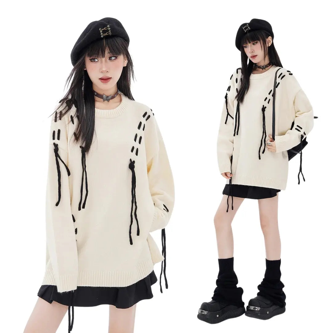 TACTICAL STRAP KNIT SWEATER