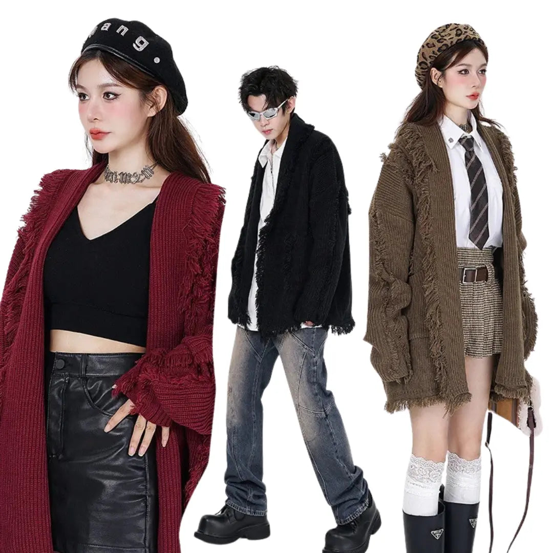 VINTAGE DAMAGE KNIT CARDIGAN