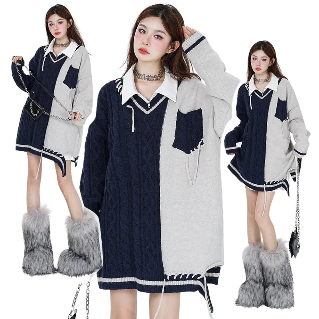 SLEEVELESS BASIC LONG KNIT