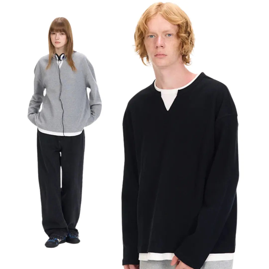 TWO-LAYER STYLE LAYERED CUT-SEW