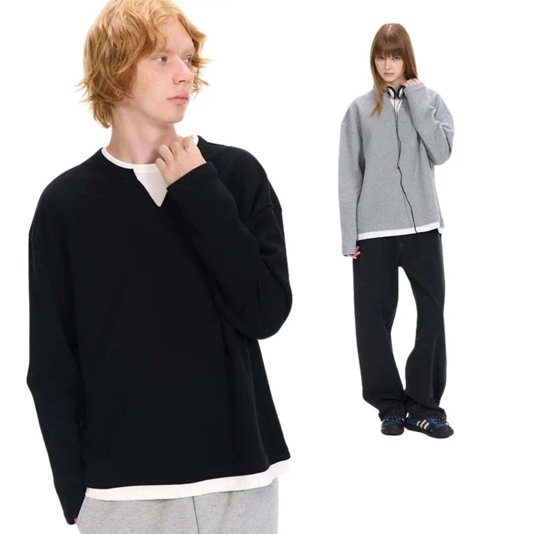 TWO-LAYER STYLE LAYERED CUT-SEW