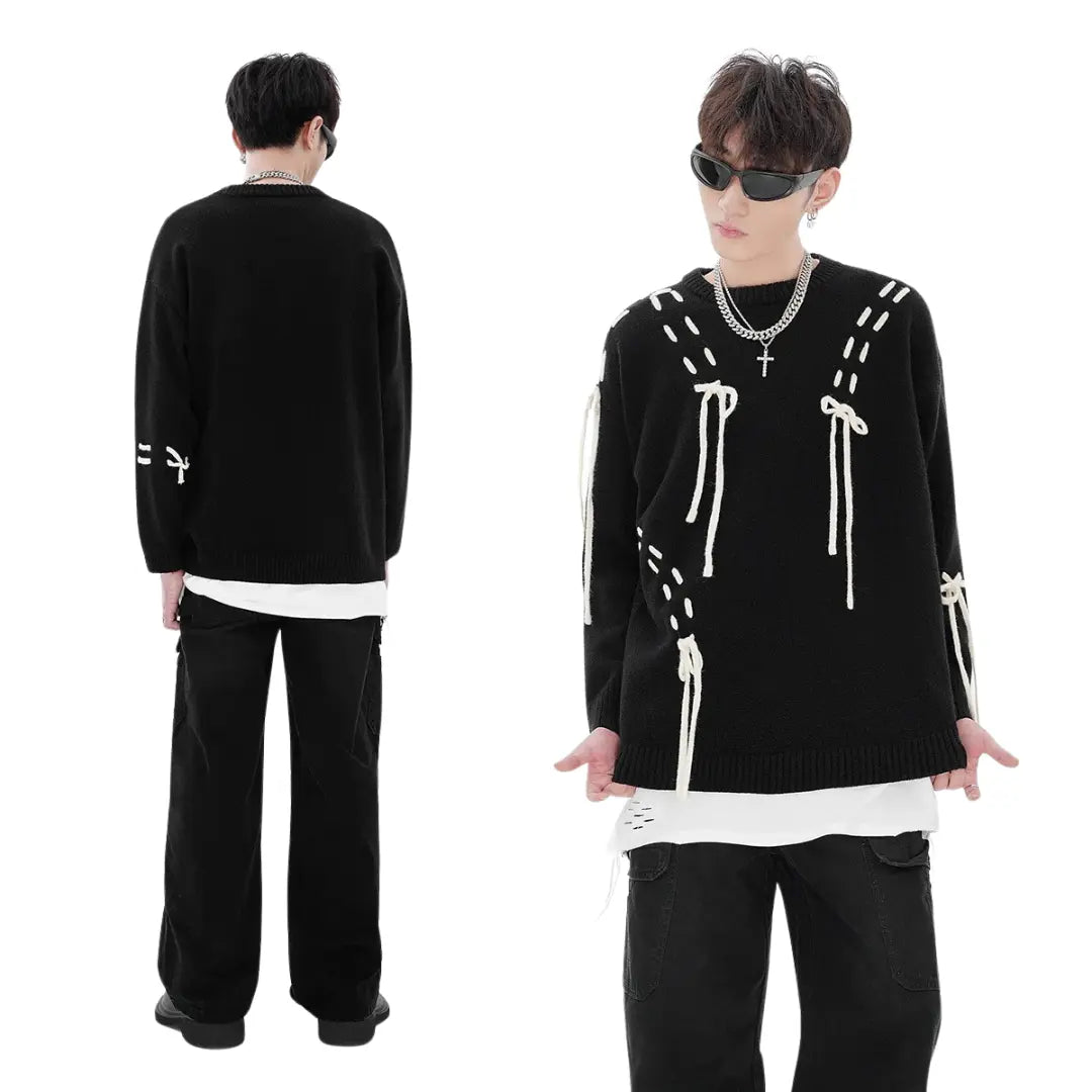 TACTICAL STRAP KNIT SWEATER