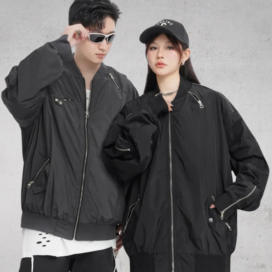 MULTI-POCKET OVERSIZED BOMBER JACKET-マルチポケット オーバーサイズ ボンバージャケット