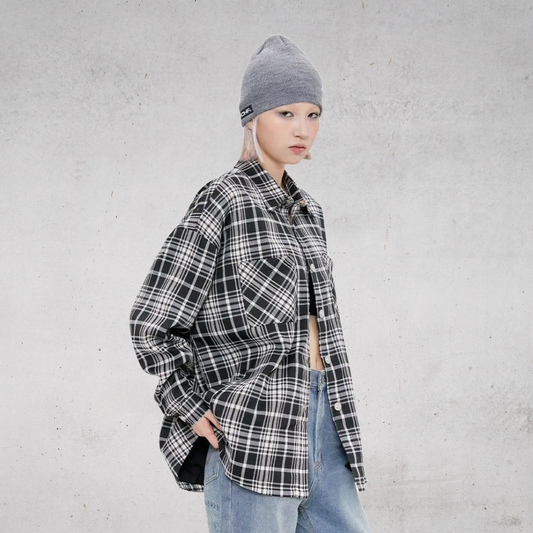 STREET GRID SHIRT-ストリートグリットシャツ