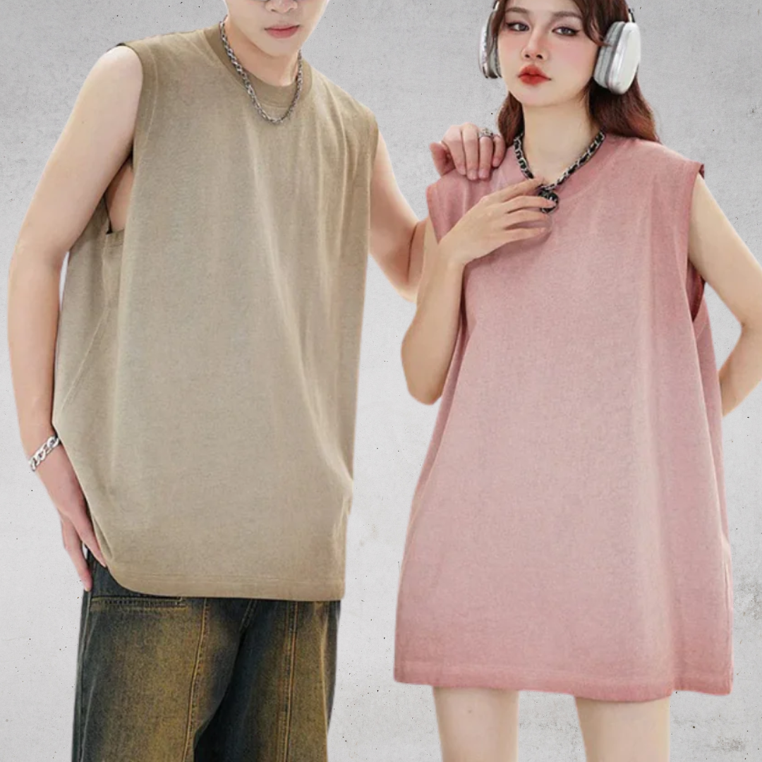 SLEEVELESS RETRO COTTON TEE（スリーブレスレトロコットンT）