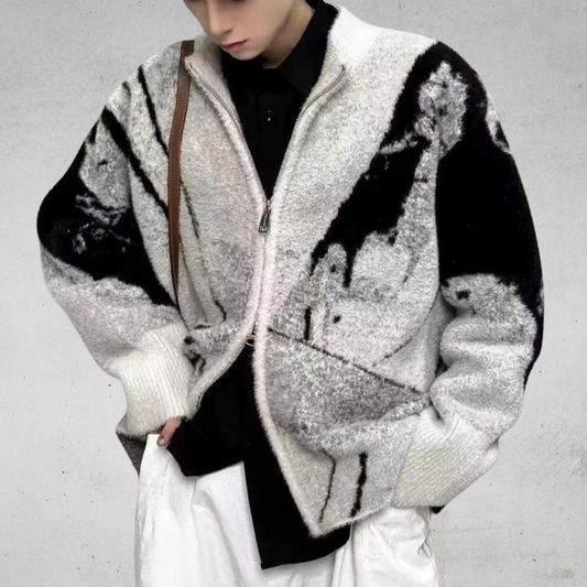 GRAPHIC STAND CARDIGAN（グラフィックスタンドカーディガン）