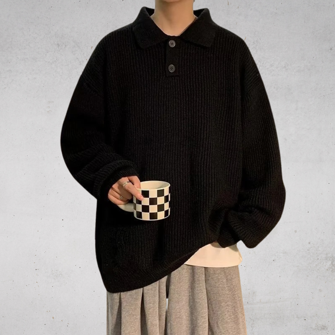 BOXY COLLAR KNIT（ボクシーカラーニット）
