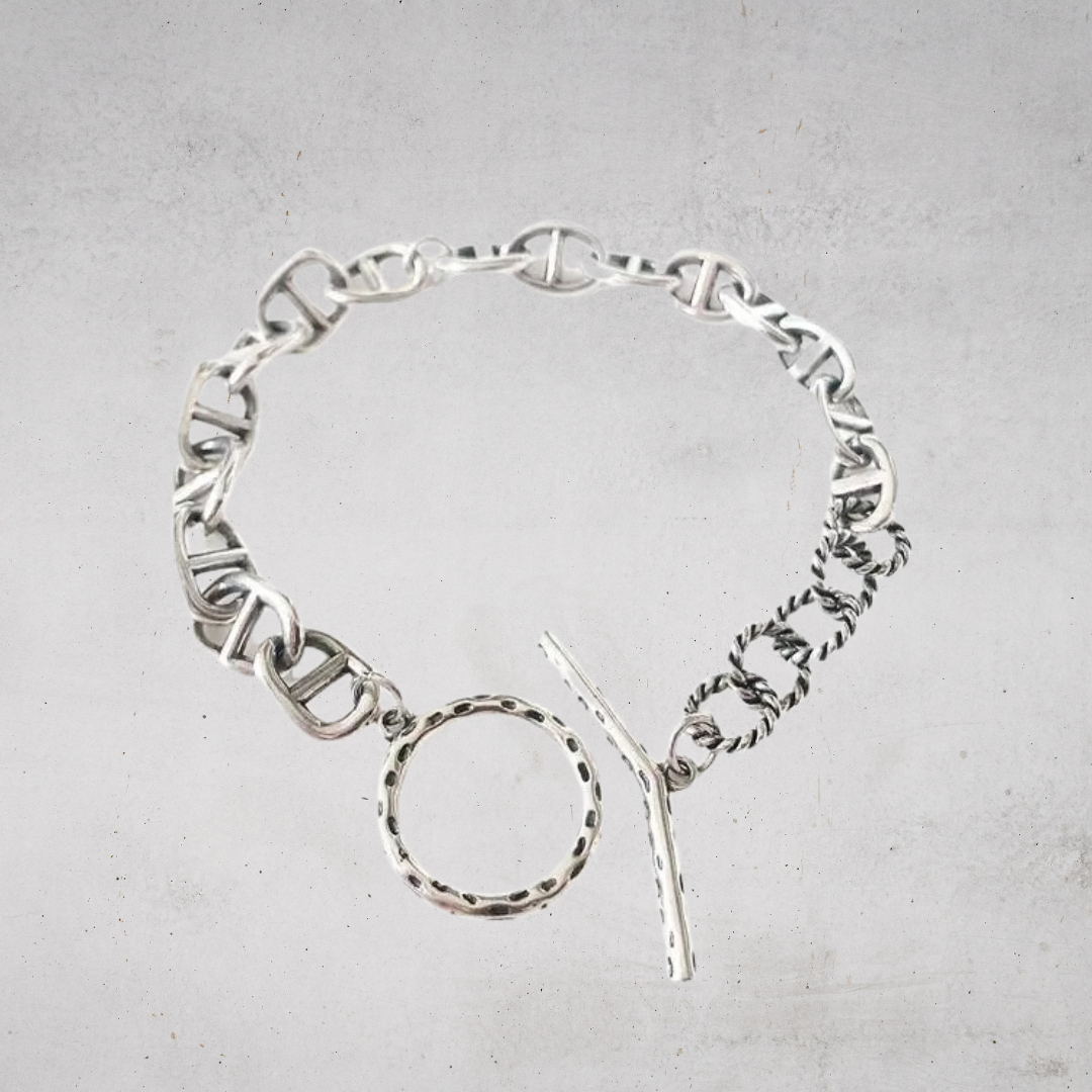 CHAIN LINK T-BAR BRACELET-Silver925 ブレスレット