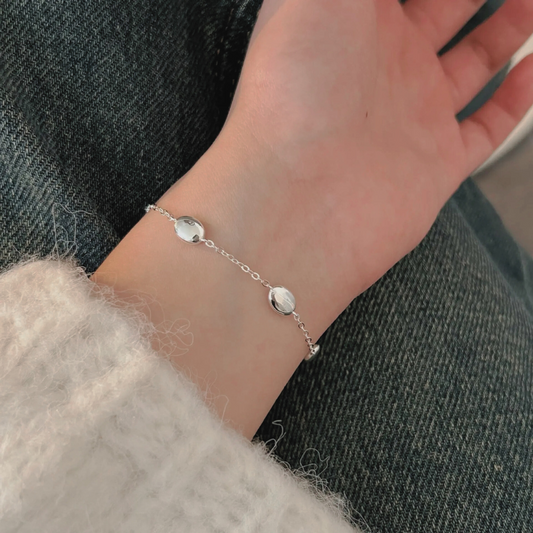 ELEGANT SILVER GEOMETRIC BRACELET-Silver925 ブレスレット