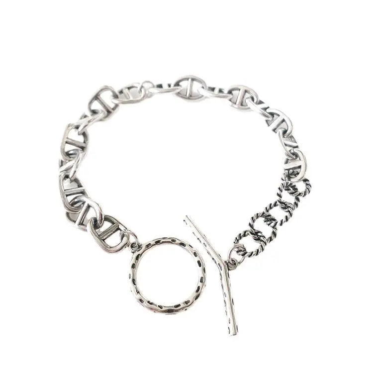 CHAIN LINK T-BAR BRACELET Mira Gemini