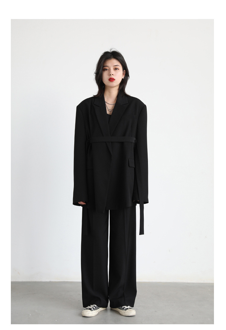 PLEATED HEM STAND COLLAR SET（裾プリーツ スタンドカラー ジャケット&パンツ）｜レディース Mira Gemini