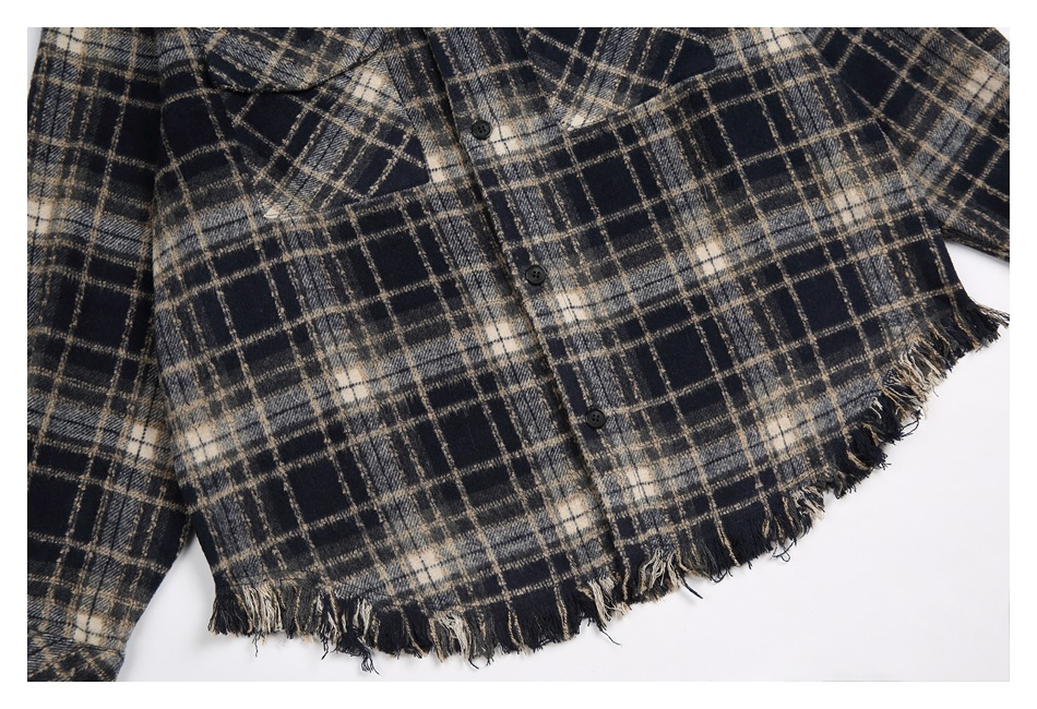 FRINGE CHECK SHIRT（フリンジチェックシャツ）