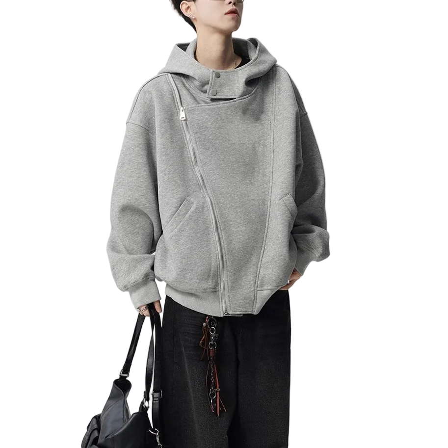 ASYMMETRIC ZIP SWEAT HOODIE（アシンメトリックジップスウェットフーディ）｜ユニセックス