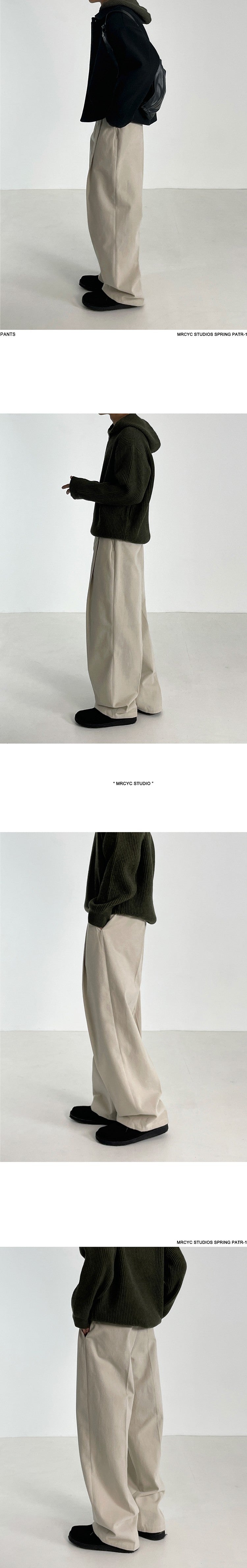 WIDE STRAIGHT COTTON PANTS（ワイドストレートコットンパンツ）｜メンズ