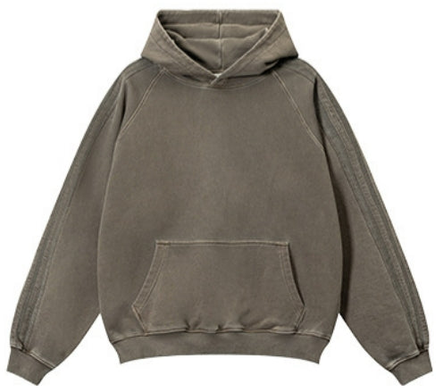 VINTAGE STYLE OVERSIZED SWEATSHIRT（ヴィンテージ風 ダメージ加工オーバーサイズスウェット）｜ユニセックス