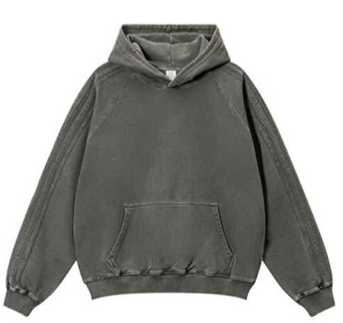 VINTAGE STYLE OVERSIZED SWEATSHIRT（ヴィンテージ風 ダメージ加工オーバーサイズスウェット）｜ユニセックス