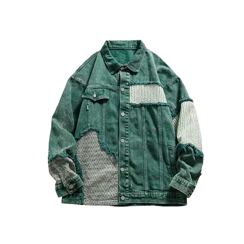 VINTAGE DISTRESSED DENIM JACKET-ヴィンテージディストレッスドデニムジャケット Mira Gemini