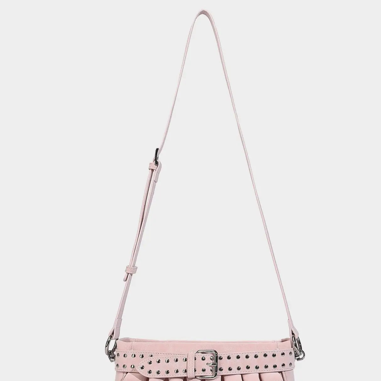 RIVET PLEATED STREET BAG - リベットプリーツ ストリート バッグ Mira Gemini